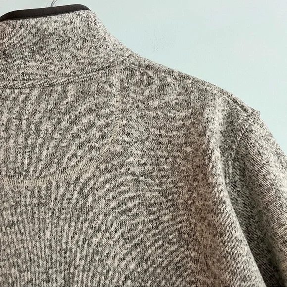 LL Bean Men’s Gray Large Sweater Fleece Pullover - Picture 7 of 11